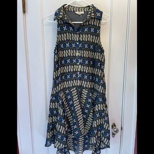 Entro blue and grayish sleeveless dress. Size small